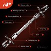 A-Premium Lower Intermediate Steering Column Shaft with U-Joint Coupler Compatible