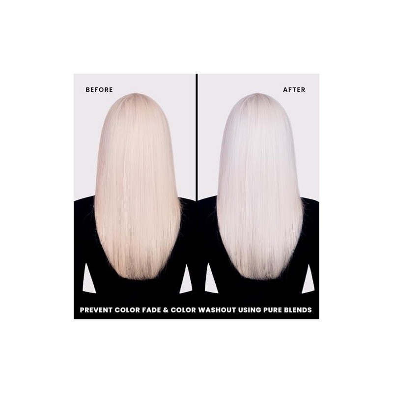 Pure Blends Hydrating Color Depositing Shampoo, Violet, White, Gray and