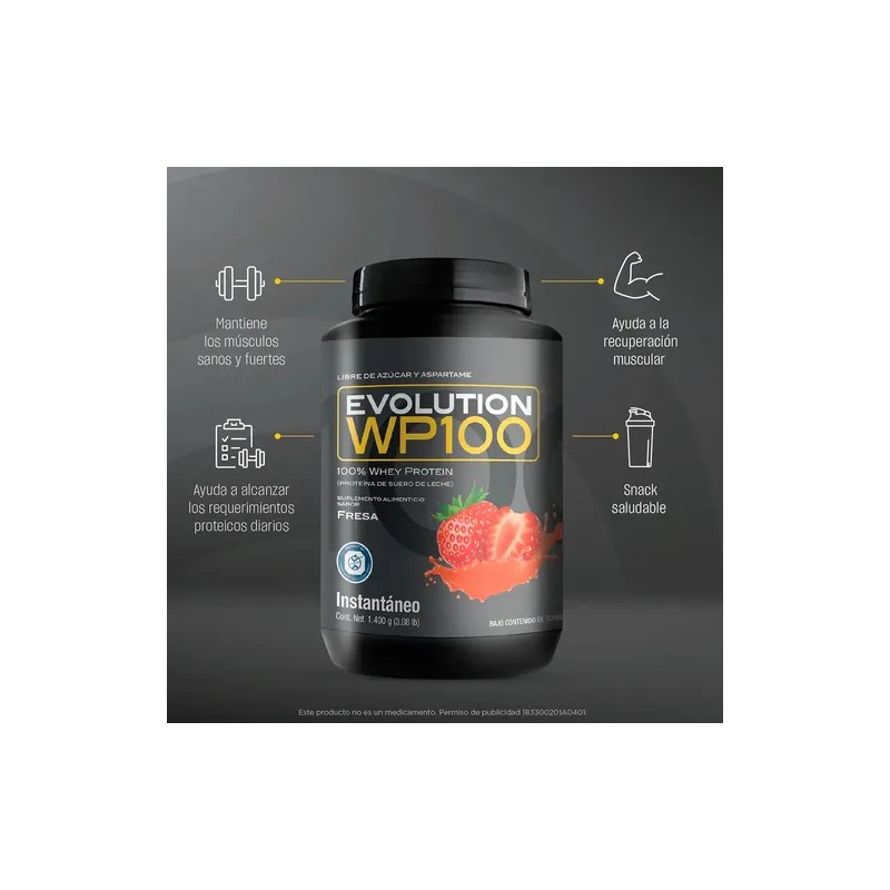 Evolution Wp100 Bote De 1400 G - 0 Carbs Y