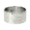 SILBERMOOS Women's and Men's Partner Ring Band Ring Shiny Hammered