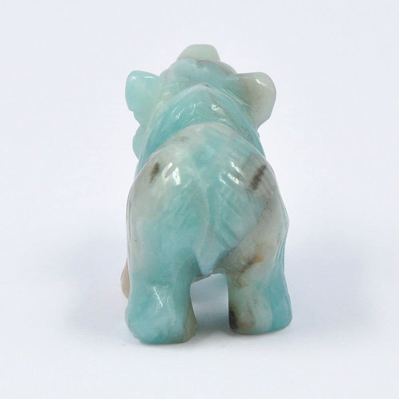 HLbshi Hand Carved Gemstone Crystal Bear Figurine Animal Statue Carving