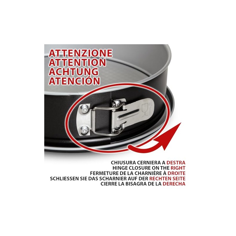 Guardini 4223070124 Silver Elegance Springform Pan Diameter 24 cm