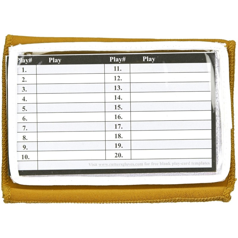Shock Doctor Cutters Triple Playmaker Flag Football C-Flex Wristcoach Gold