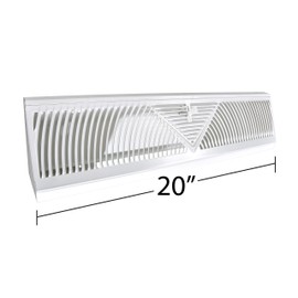 Air Rite Baseboard Register 20" (White)