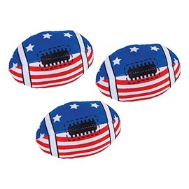 PATRIOTIC PLUSH FOOTBALLS - Toys - 12 Pieces