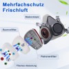 Wiederverwendbare halbe Gesichtsabdeckung - halbe Atemschutzmaske, für Farbe, Staub und
