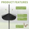BULFULL 19 Inch Metal Squirrel Baffle for Bird Feeder Pole,