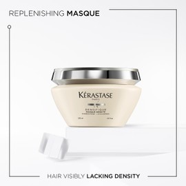 Kérastase Densifique Femme, Thickening & Volumising Hair Mask, For Fine & Limp Hair, With Hyaluronic Acid, Gluco Peptide & Ceramides, Masque Densité, 200ml