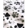 Pet Paw Prints Designs Anti-Pill Premium No-Sew Throw Fleece Fabric