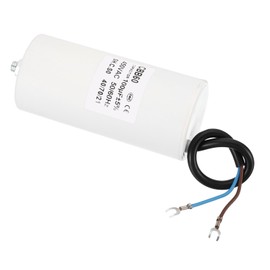 YOKIVE 100uF CBB60 Capacitor with U Terminal Wires, AC 450V(White)