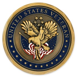 Pinmart's United States Veteran 3D Challenge Coin