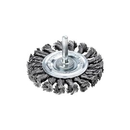 Lessmann 417198 Sheep Knotted Trund Brush, Steel Wire, Maße 75 mm x 12 mm x 6 mm