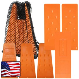 Cold Creek Loggers Felling Wedges, Tree Felling Wedges for Tree Cutting, Logging Wedge Set for Chain Saw, 5.5" (3-Pack) and 8" (3-Pack)