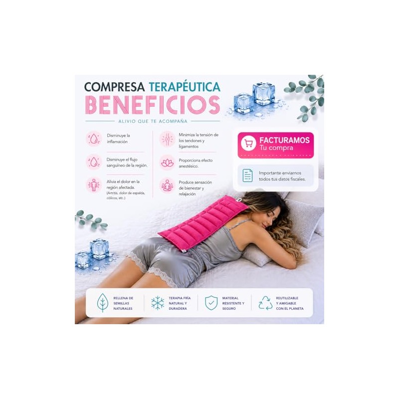 Compresa Caliente Terapéutica | Almohadilla de Semillas y Plantas Medicinales