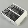 HECASA Radiator Cover + White Grille Compatible with 1987-2006 Yamaha