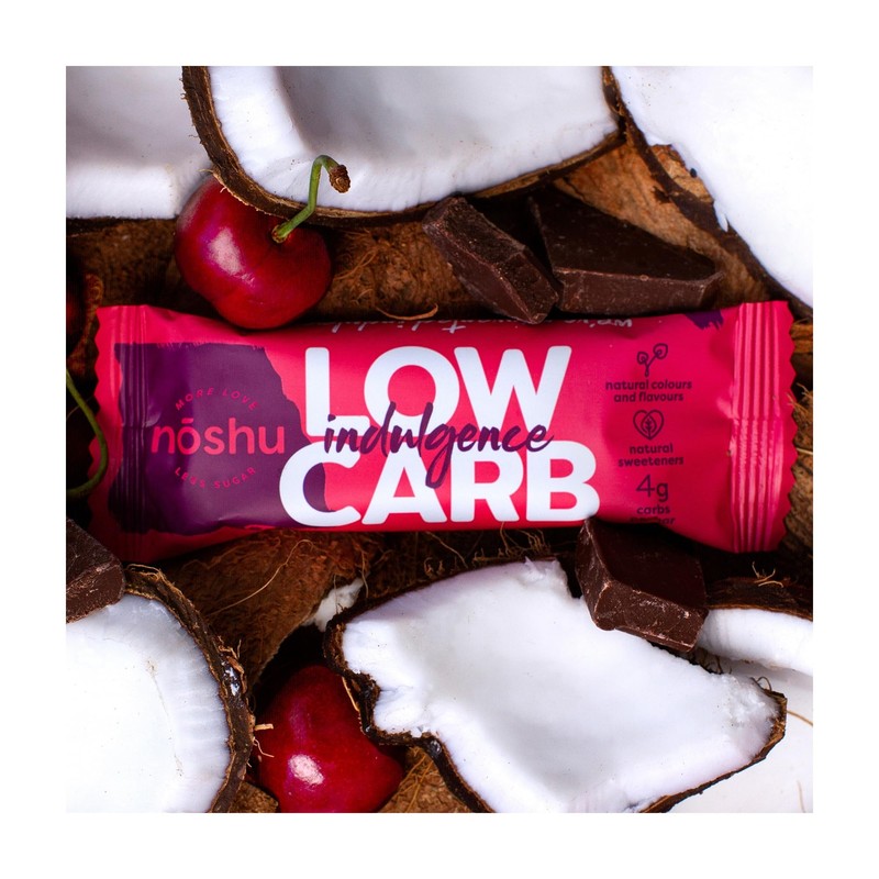 Noshu Low Carb Cherry & Coconut Indulgence Bars – 5