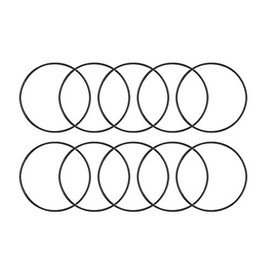 sourcing map Metric Nitrile Rubber O-Rings Seal 46 mm AD 43 mm ID 1.5 mm Width Pack of 10