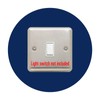 ewolds single LIGHT SWITCH SURROUND | Round | Acrylic Back