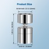 Hibbent Metal Faucet Aerator, 360-Degree Swivel Metal Kitchen Sink Aerator,