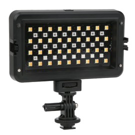 LED Video Light - RGB Colorful 1180LM 15W 36 Double Color LED Bead - 2500k-8500K Color Temperature Dimmable - Photography Fill Lamp Plate with 1/4 Screw Mount Bracket