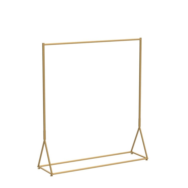 BOSURU Gold Pipe Clothing Racks Freestanding, Modern Metal Clothes Rack