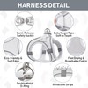 GAMUDA Small Pet Harness Collar and Leash Set, Step in