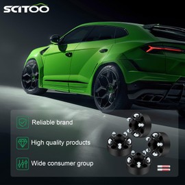 SCITOO 1 inch Wheel Spacers 4x156 for Polaris General 1000 2017 2022,for Polaris General 1000 EPS 2016-2020,for Polaris General 1000 EPS Deluxe Wheel Spacers Adapters Bore 131mm With Studs 12x1.5, 2X