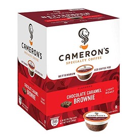 Cameron's Coffee Single Serve Pods, Flavored, Chocolate Caramel Brownie, 36 Count (Pack of 1) (ASINPPOSPRME16712)