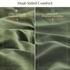 JOLLYVOGUE Queen Comforter Set Dark Green, Cationic Dyeing Bed in