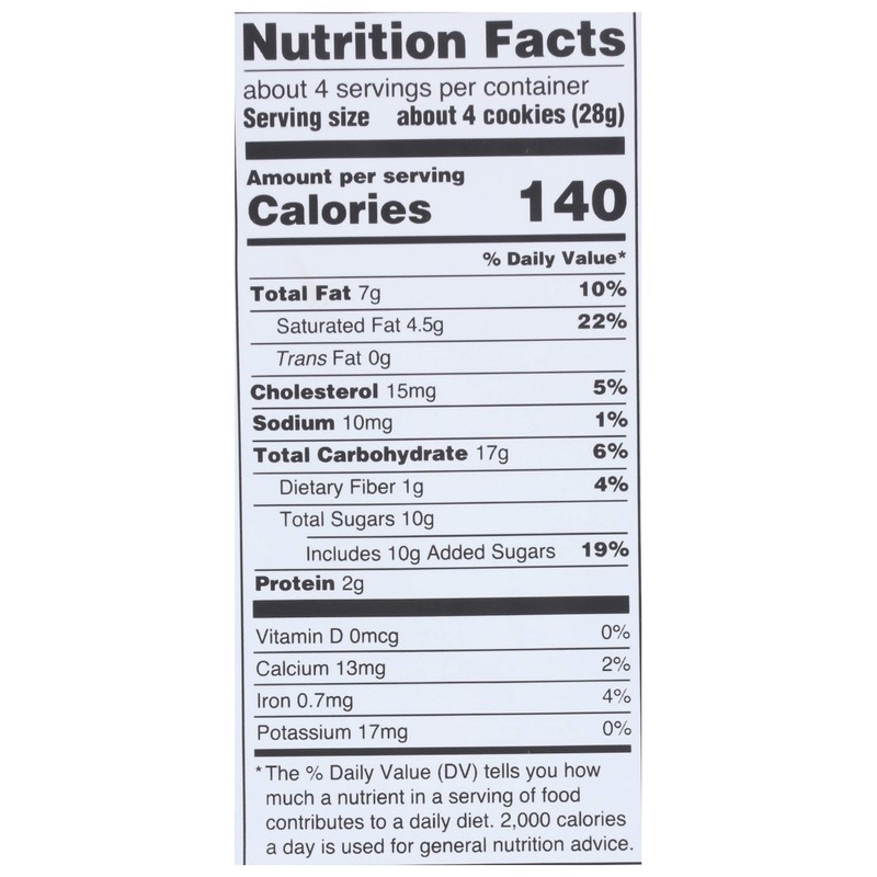 AUDREYS CHIA Chia Chocolate Chip Cookies, 4 OZ