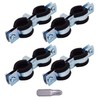 SKIR'CO Double Pipe Holders with Rubber Lining for 15-19 mm
