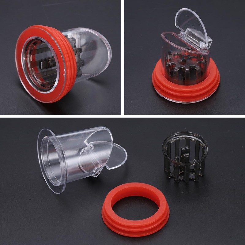uxcell Odor Proof Floor Drain, Anti-Sewer Backflow One-Way Preventer (4P,