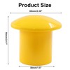 Litoexpe 12 Pcs Mushroom Rebar Cap, Plastic Reinforced Protective Cap