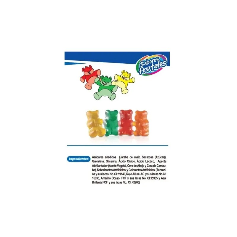 Lucky Gummys Ositos Gomitas De Frutas 1kg