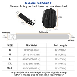 BESTKEE Men's Tactical Belt 1.5 Inch Heavy Duty, Nylon with Quick-Release Metal Buckle, Includes Tactical Molle Pouch