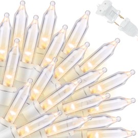 LAMPHOME Super-Bright Extendable Warm White Christmas Lights Decoration 150Lights 31.9ft UL Certified Mini Bulb String Lights Set for Outdoor Christmas Tree Garden Holiday Party Patio Wedding Decor