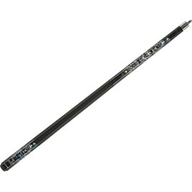 Eight Ball Mafia EBM20 Pool Cue - Black Stained with See, Hear, and Speak No Evil Design - 21oz