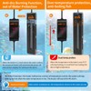 azw Aquarium Heater 300W/500W/800W, Fish Tank Heater with Digital LED