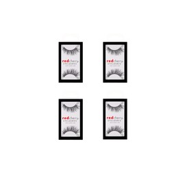R ed Cherry # 217 Trace Multipack (4 Pairs) - Professional Real Hair Eyelashes 4 Pairs Eye Lashes for a Natural Look