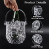 1.3L Ice Bucket with Tongs, Acrylic Ice Bucket for Parties