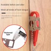 Alnicov 2 Pcs Door Security Door Lock, Portable Travel Lock,
