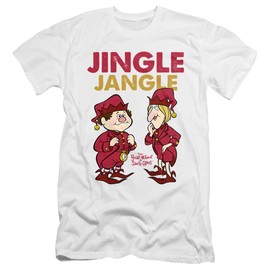 The Year Without Santa Claus Jingle Jangle Unisex Adult Canvas Brand T Shirt, White, 2X-Large