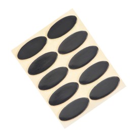 PATIKIL Oval Mouse Feet Skates Pads 0.7mm for Gaming Mouse Feet Replacement Black 10 Pcs