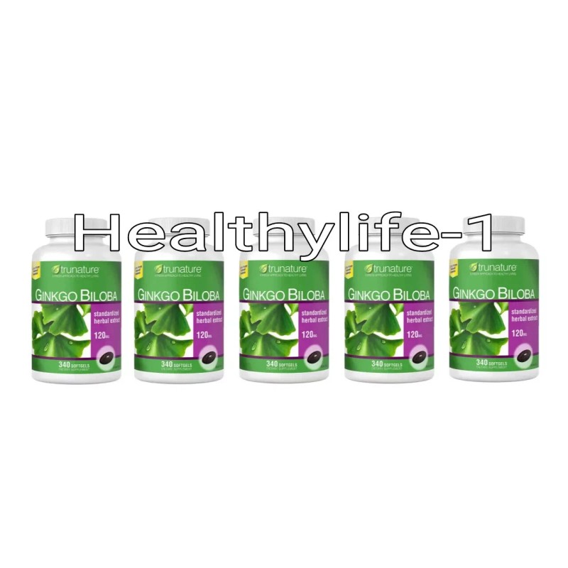 TruNature Ginkgo Biloba Herbal Extract Softgel - 340 Count