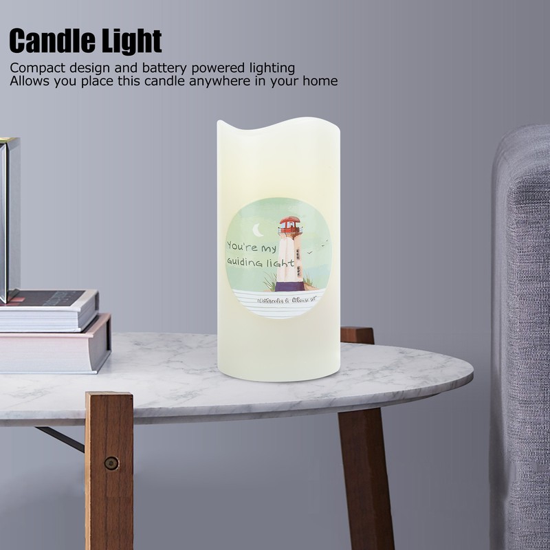 LED Electronic Candle Light Projector Light Flameless Candle Garden Home