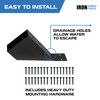 Iron Forge Tools 2x4 Pergola Brackets - 8 Pack Powdercoated