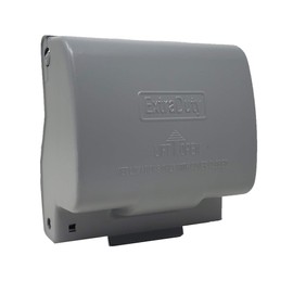 1-Gang Horizontal Metal Weatherproof Lockable While In Use Outdoor Outlet Receptacle Cover, 7-in-1 Configurations