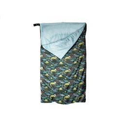 WFS Kids Dino Sleeping Bag with Backpack Carry Bag - 55" x 28" - 50 Degree - JR-004-DINO