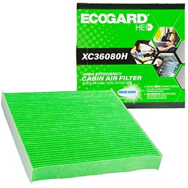 ECOGARD XC36080H Filtro de aire de cabina de alta eficiencia actualizado con bicarbonato de sodio Honda Civic, V, Fit, HR, Odyssey, Insight, CR-Z, Cla