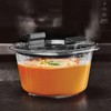Rubbermaid Brilliance Round Leak Proof Food Storage Containers, 3.5 cup